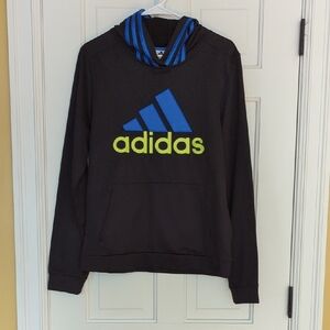 Adidas Black Logo Teen Boy Hoodie